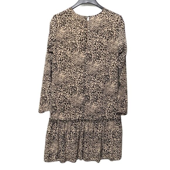Allison Joy Evereve Long Sleeve Leopard Print Dress S - Picture 2 of 7